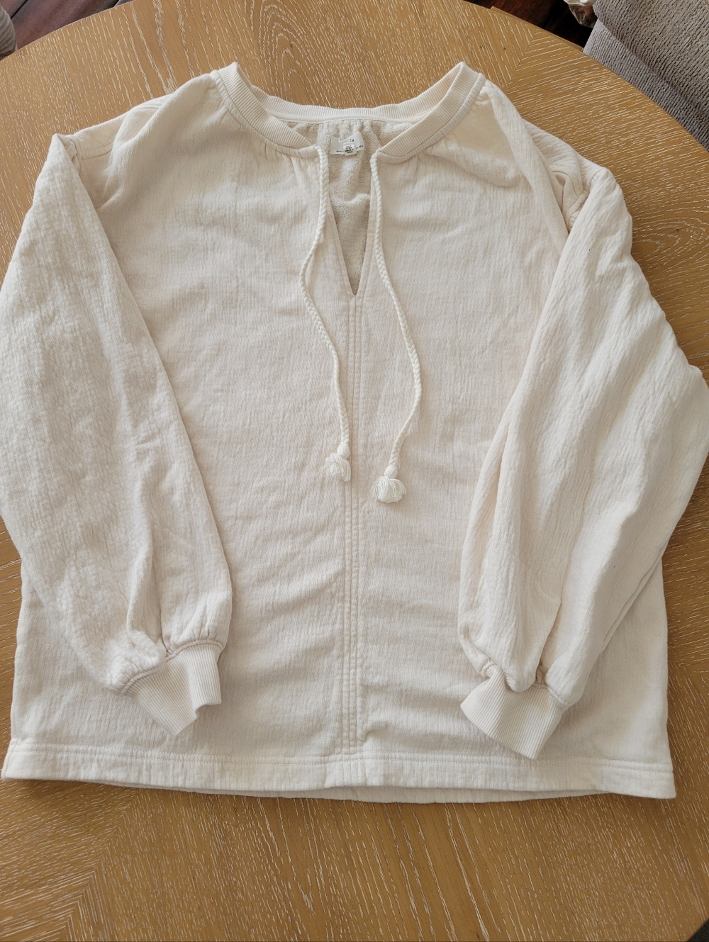 Aerie Oversized Tie Front Sweatshirt
